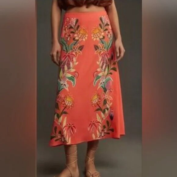 Farm Rio Anthropologie Midi Skirt size S - Picture 1 of 4